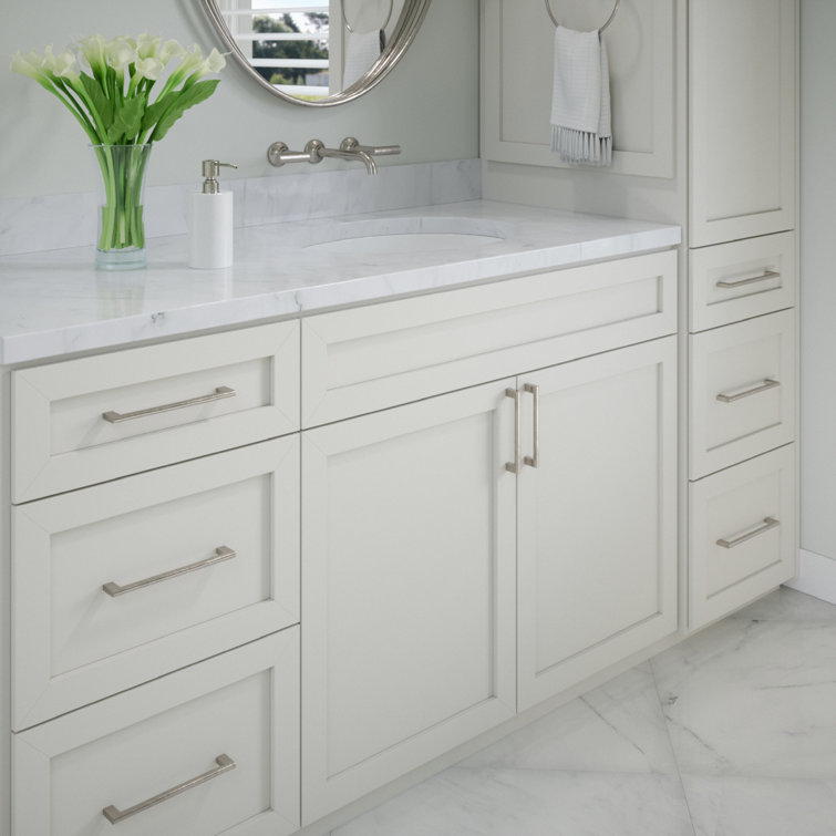 Vail 8-Inch Satin Nickel Rectangular Bar Pull