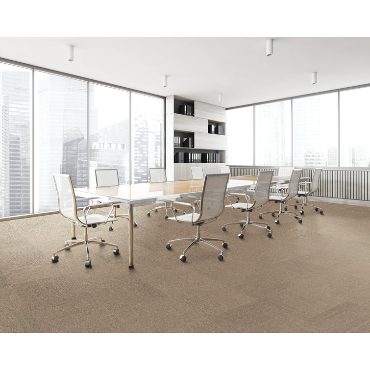 Mohawk Basics 24" x 24" Walnut PET Fiber Carpet Tiles