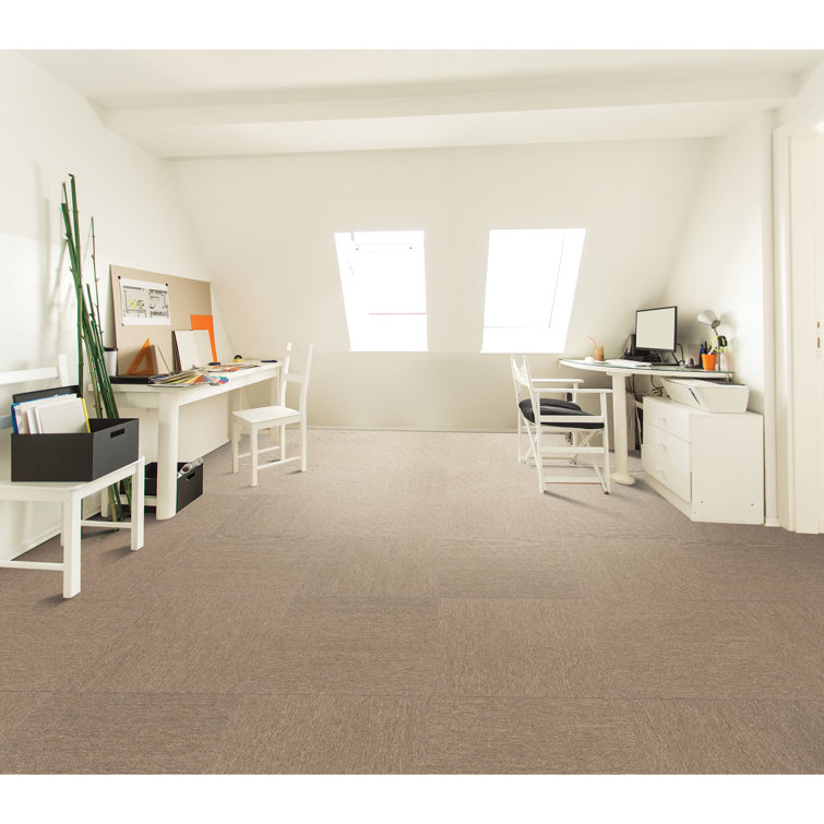 Mohawk Basics 24" x 24" Walnut PET Fiber Carpet Tiles