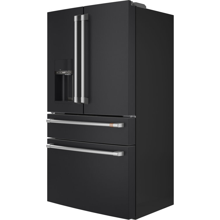Matte Black Smart French Door Refrigerator with Ice Maker