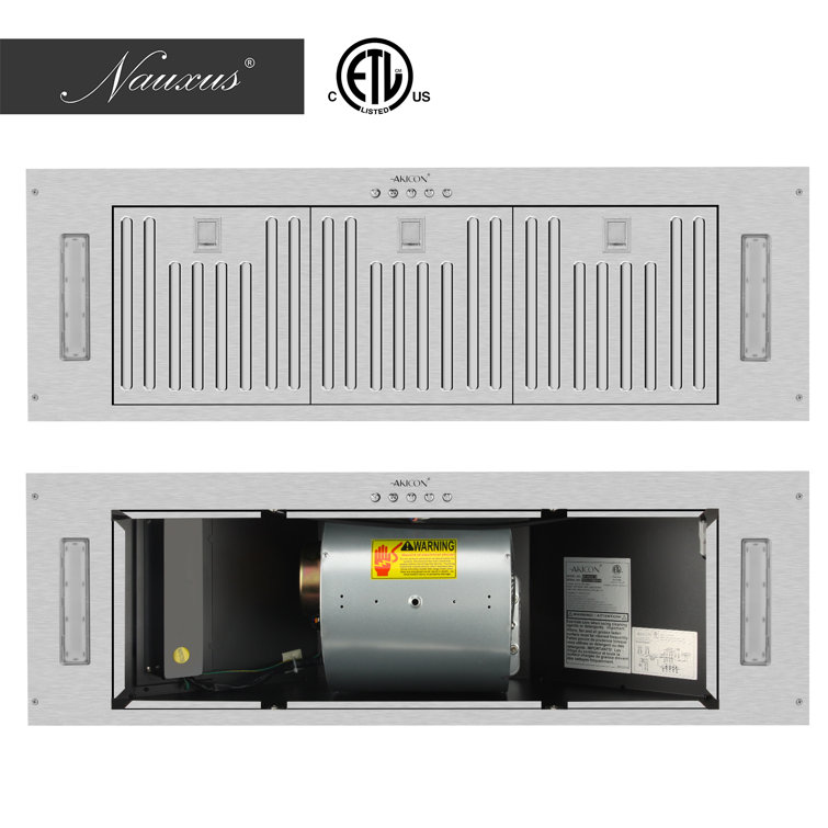 Nauxus 36" Stainless Steel Charcoal Filtered Insert Range Hood