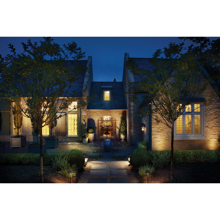 Matte Bronze LED Outdoor Spotlight with Clear Lens