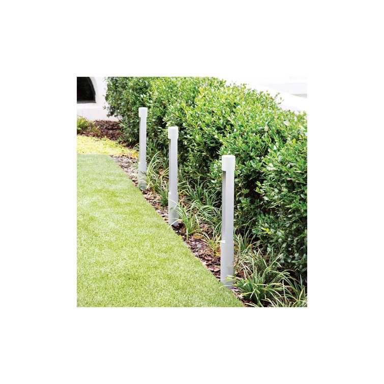 Titanium LED Pathway Bollard Light with Etched Glass