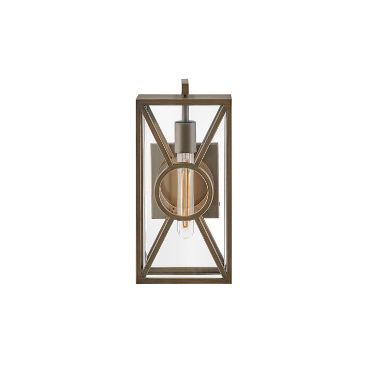 Brixton Coastal Elements 14" Burnished Bronze Outdoor Wall Lantern