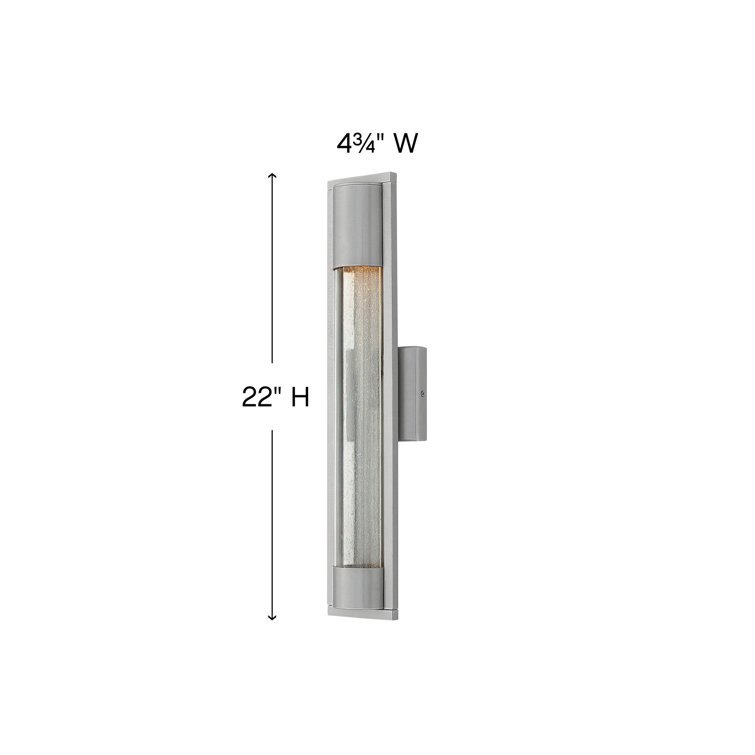 Sleek Satin Black Outdoor Wall Sconce with Seedy Glass