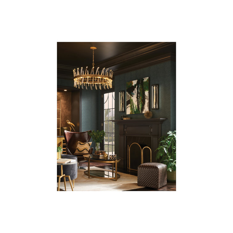 Styx Black and Gilded Gold Dimmable LED Wall Sconce