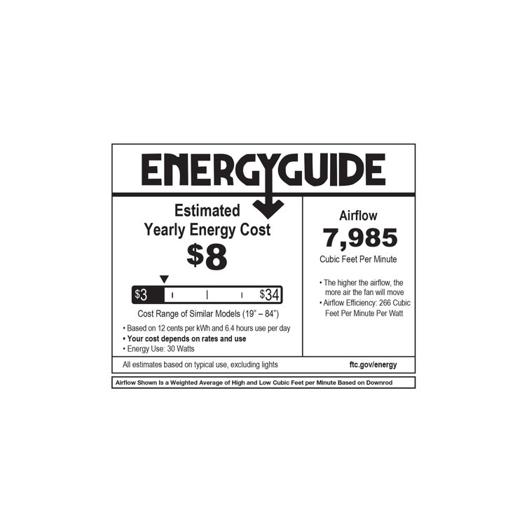 Collette 99'' Matte White Smart Ceiling Fan with LED Light