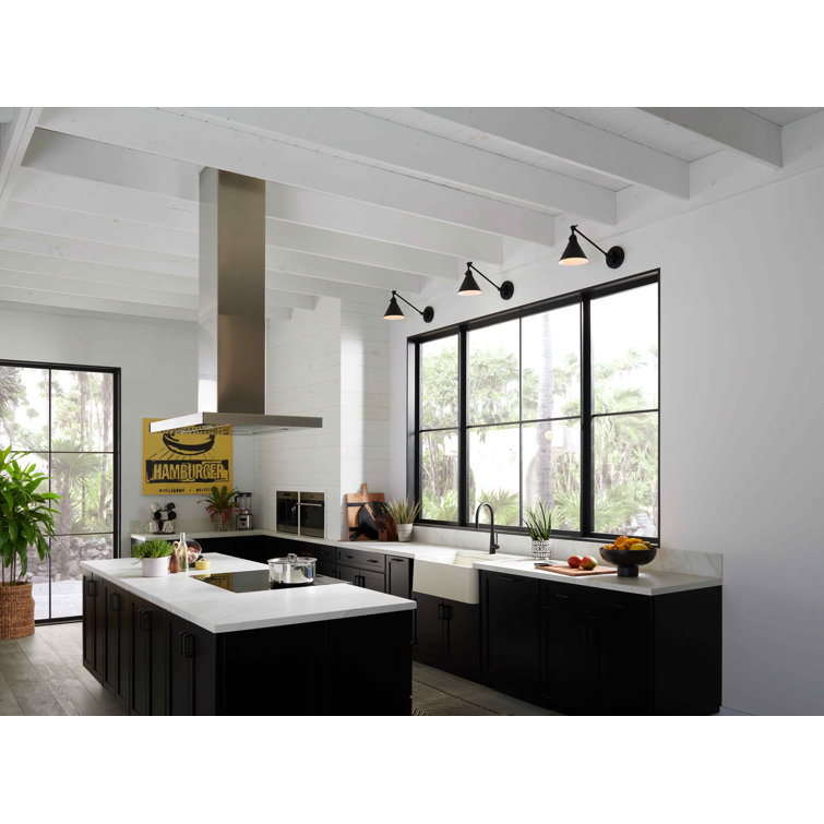 Black Adjustable Steel Single Light Wall Sconce