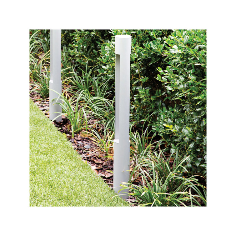 Titanium LED Pathway Bollard Light with Etched Glass