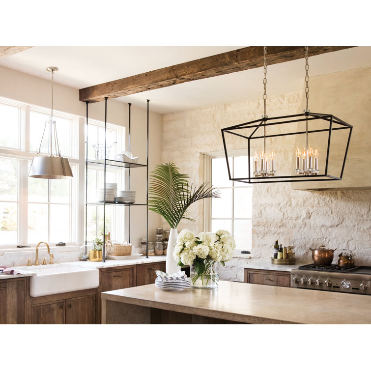 Polished Antique Nickel Drum Pendant Light