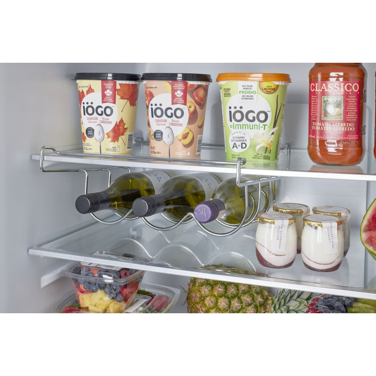 Marshmallow White 30" Retro Bottom Freezer Refrigerator with Ice Maker
