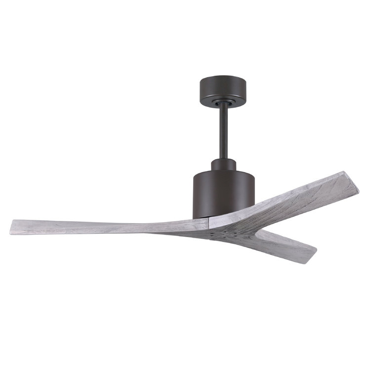 Mollywood 42'' Textured Bronze Ceiling Fan with Matte Black Blades