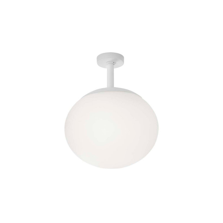 Elipse White 19.69" Aluminum LED Indoor/Outdoor Flush Mount