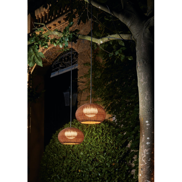 Garota Handmade Aluminum LED Globe Pendant - Indoor/Outdoor White