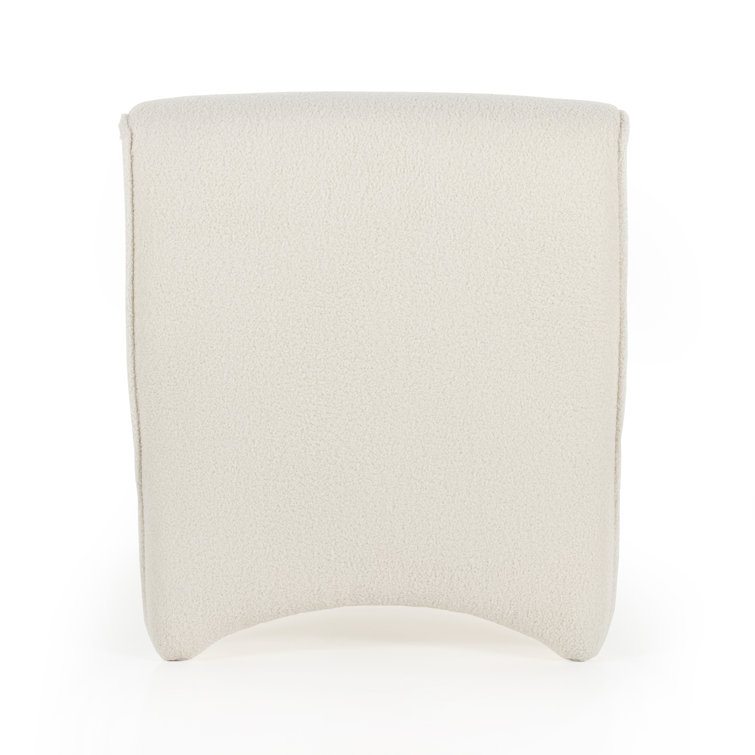 Cardiff Cream Contemporary 26.5'' Accent Chair with Performance Fabric
