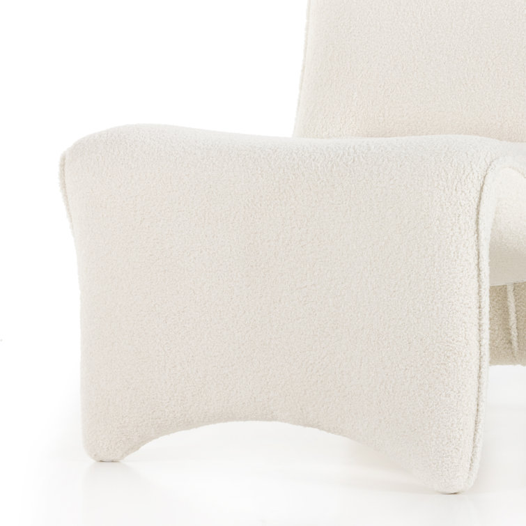 Cardiff Cream Contemporary 26.5'' Accent Chair with Performance Fabric