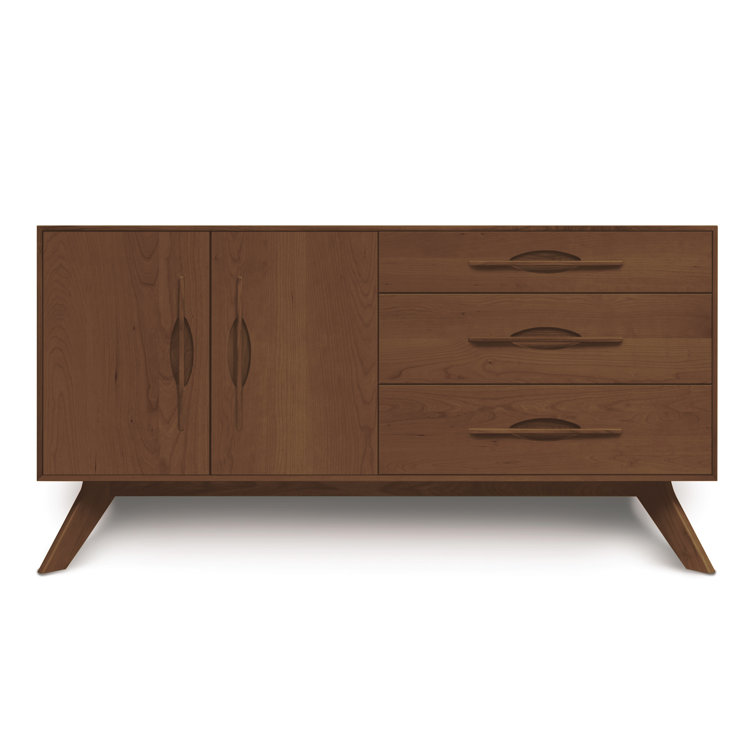 Audrey 66'' Saddle Cherry Walnut Sideboard with Drawers