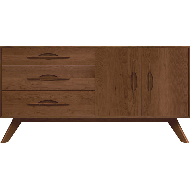 Audrey 66'' Saddle Cherry Walnut Sideboard with Drawers