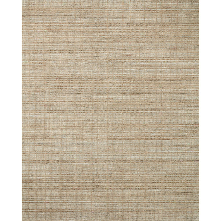 Casual Elegance Natural Sand Hand-Loomed Rectangular Rug - 11'6" x 15'