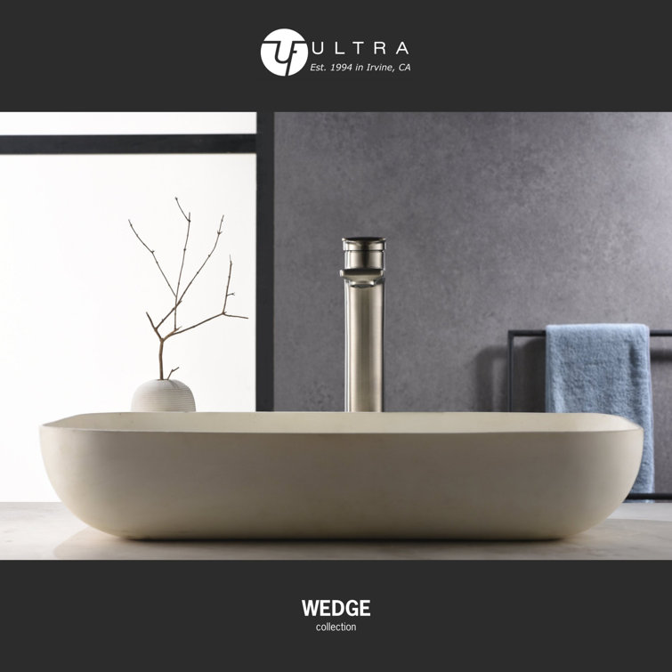 Brushed Nickel Tall Single-Handle Bathroom Faucet