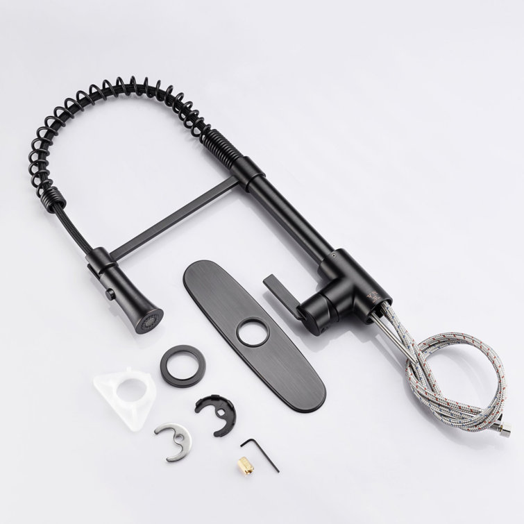 Oil Rubbed Bronze Single-Handle Pull-Down Kitchen Faucet
