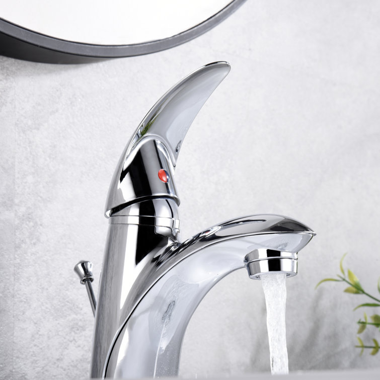 Ultra Chrome Single-Handle Bathroom Sink Faucet with Lever