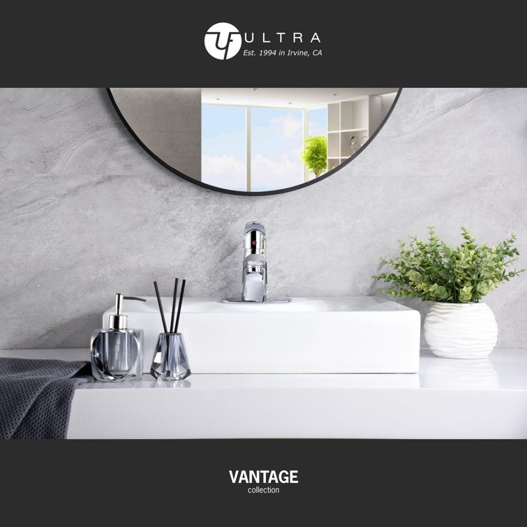 Ultra Chrome Single-Handle Bathroom Sink Faucet with Lever