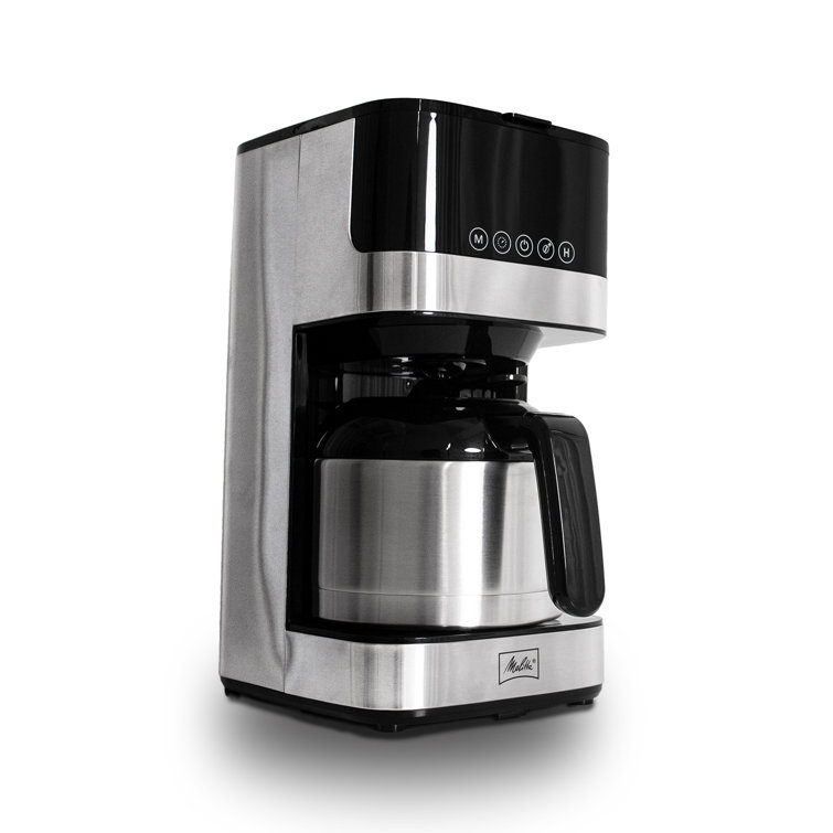 Sleek 8-Cup Stainless Steel Programmable Drip Coffee Maker with Thermal Carafe