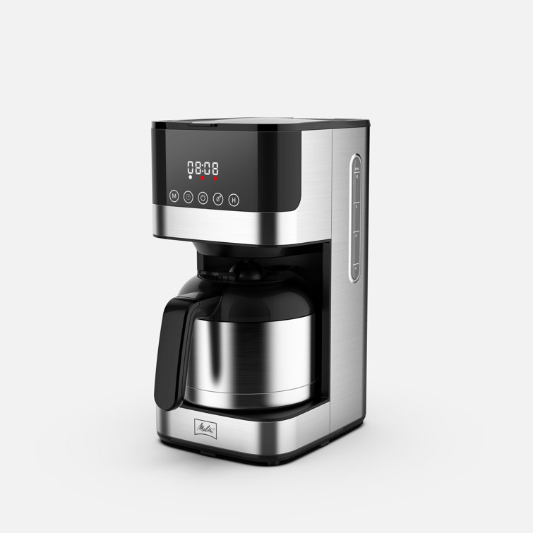 Sleek 8-Cup Stainless Steel Programmable Drip Coffee Maker with Thermal Carafe