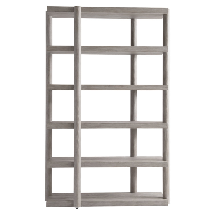 Trianon Contemporary Adjustable Gray Wood Etagere Bookcase