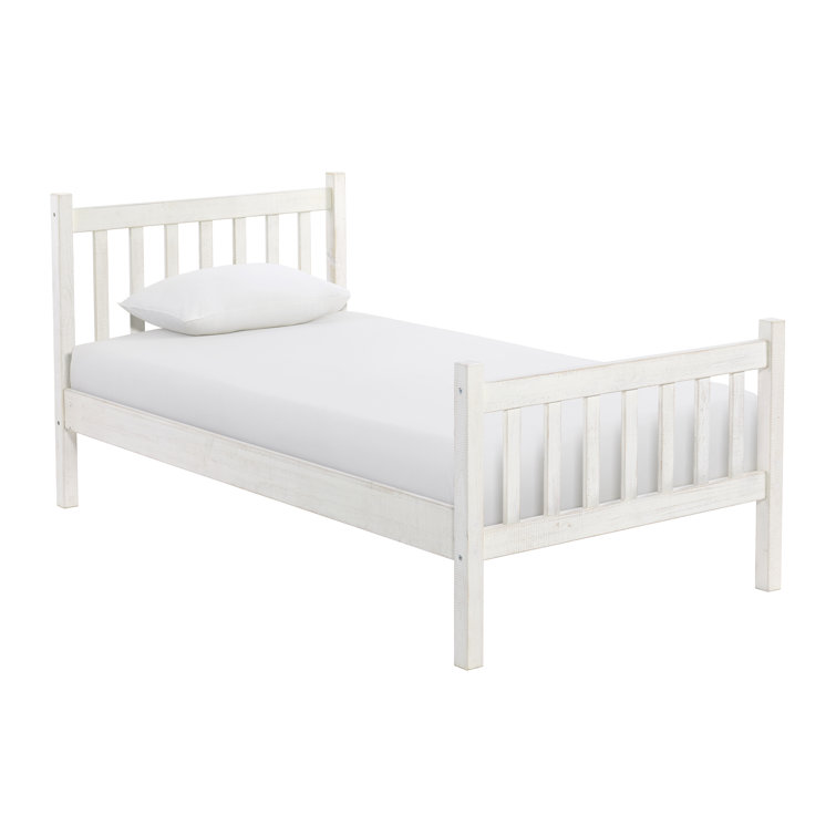 Windsor Beige Pine Wood Twin Bedroom Set with Nightstands