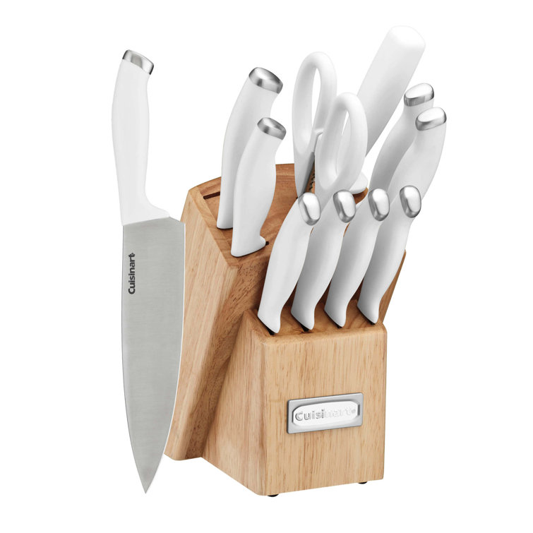 Cuisinart Cusinart 12 Piece Block Knife Set with Steel Blades for Precise Cutting, Lightweight, Stainless Steel, Durable & Dishwasher Safe