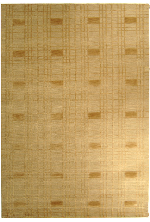 Handmade Gray Wool 9' x 12' Rectangular Rug