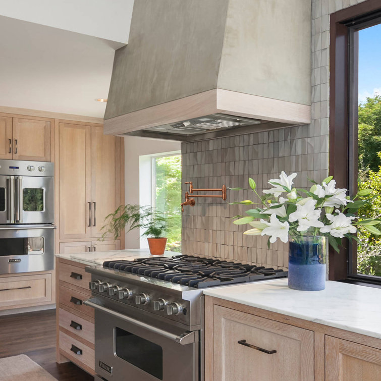 Akicon 36" Stainless Steel 600 CFM Ducted (Vented) Insert Range Hood with Charcoal Filter
