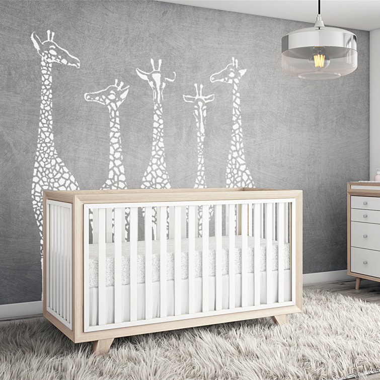 Wooster Almond and White 3-in-1 Convertible Crib