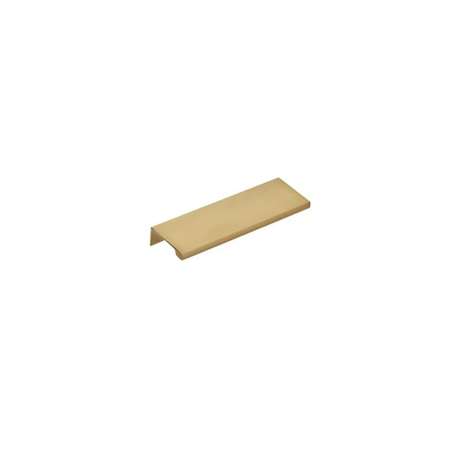 8-Inch Satin Brass Modern Cabinet Edge Pull