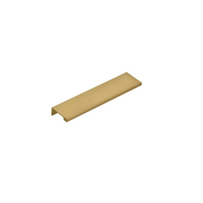 8-Inch Satin Brass Modern Cabinet Edge Pull