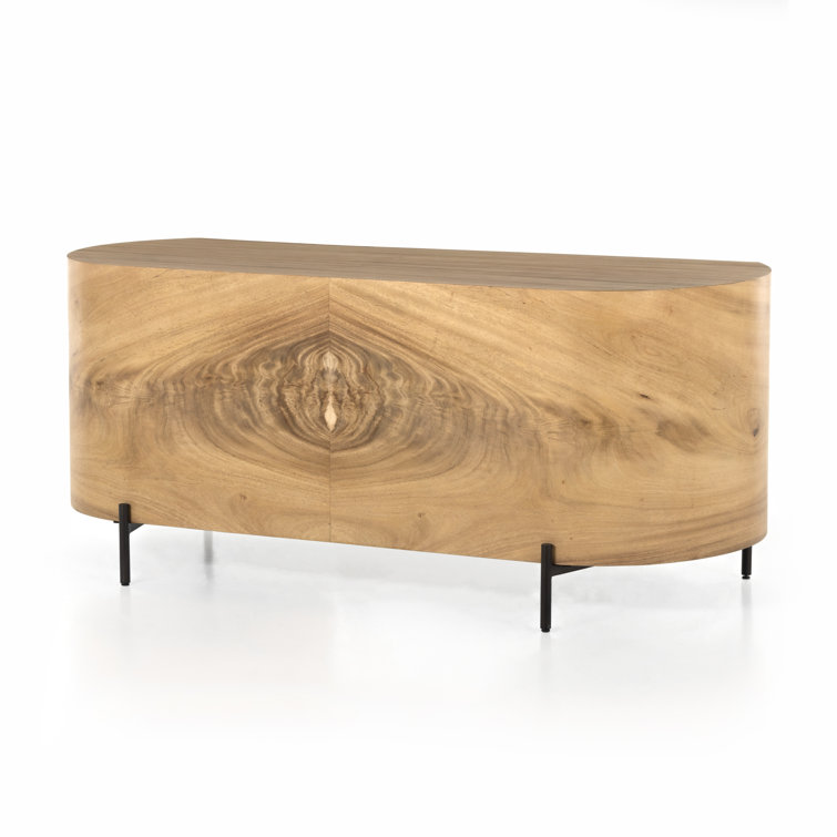 72" Brown Wood Executive Desk with Drawer