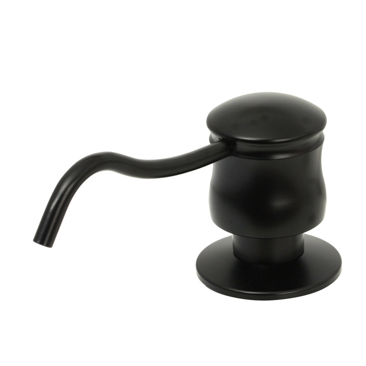 Matte Black Brass Kitchen Sink Soap Dispenser