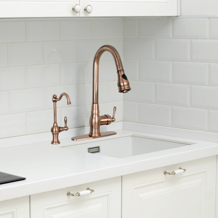 Antique Copper Single Handle Water Filter Faucet