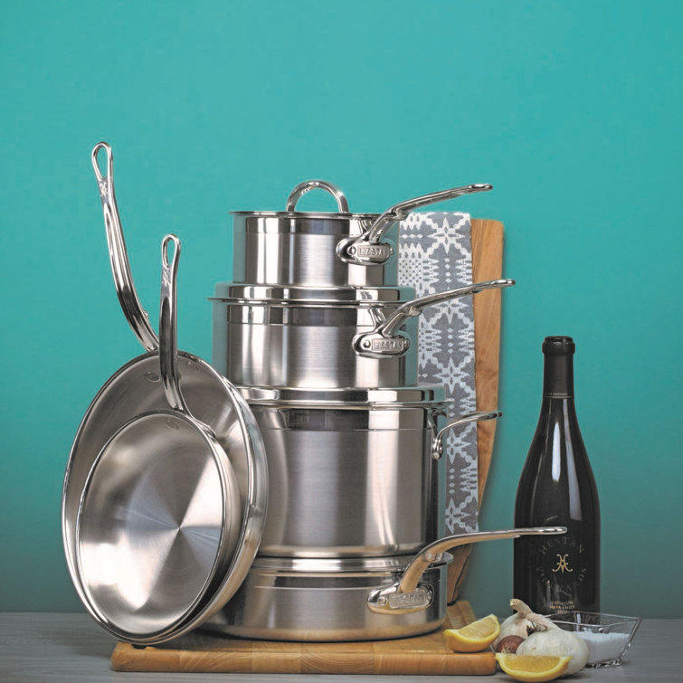 ProBond 10-Piece Stainless Steel Non-Stick Cookware Set