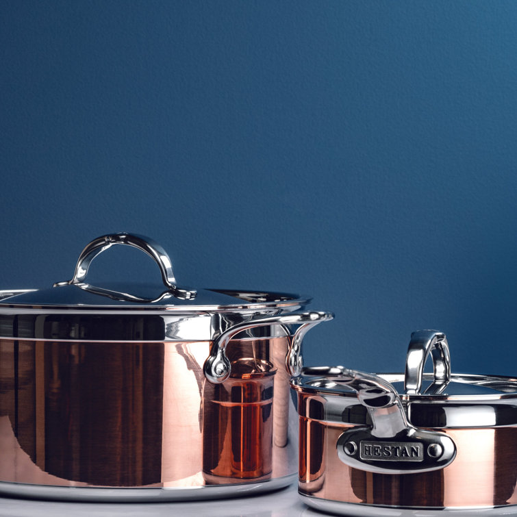 Copper and Stainless Steel 6 Quart Induction Stock Pot