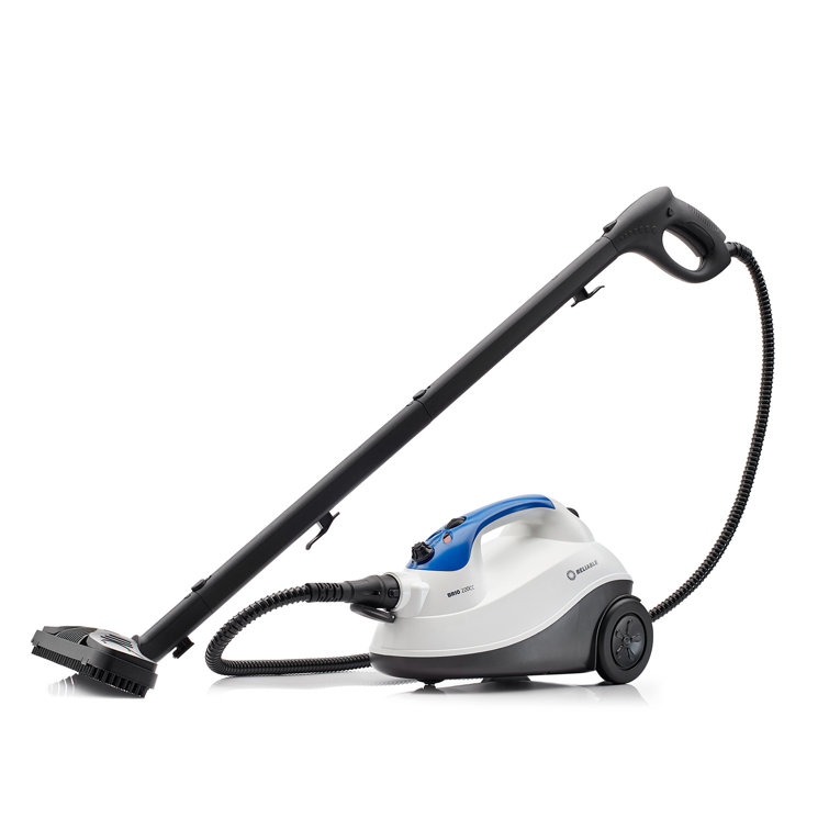 Brio 220CC White and Blue Canister Steam Cleaner with Accessory Kit