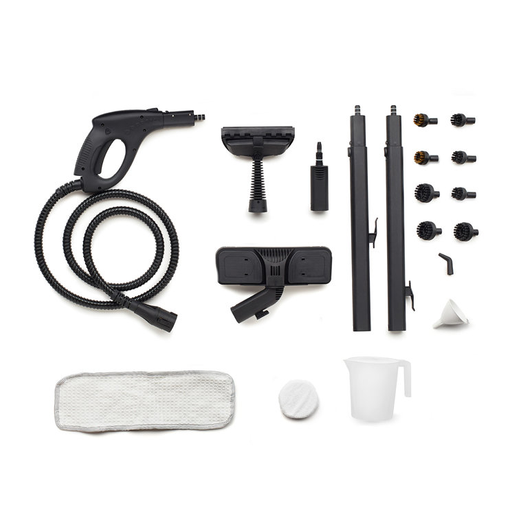 Brio 220CC White and Blue Canister Steam Cleaner with Accessory Kit