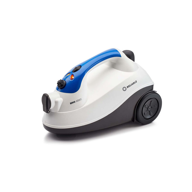 Brio 220CC White and Blue Canister Steam Cleaner with Accessory Kit
