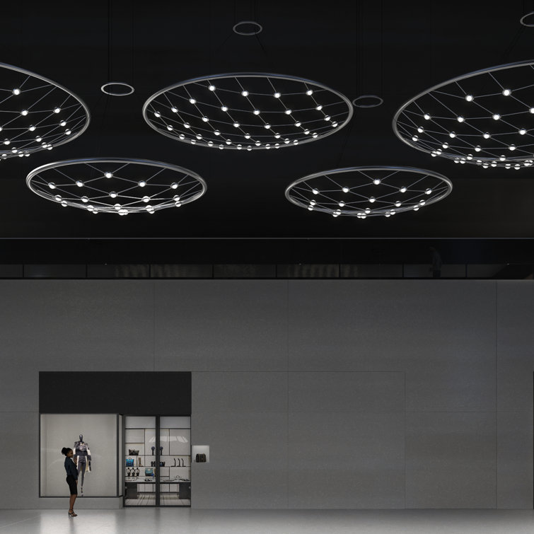 Constellation Galaxy Matrix 60'' Silver LED Indoor/Outdoor Pendant
