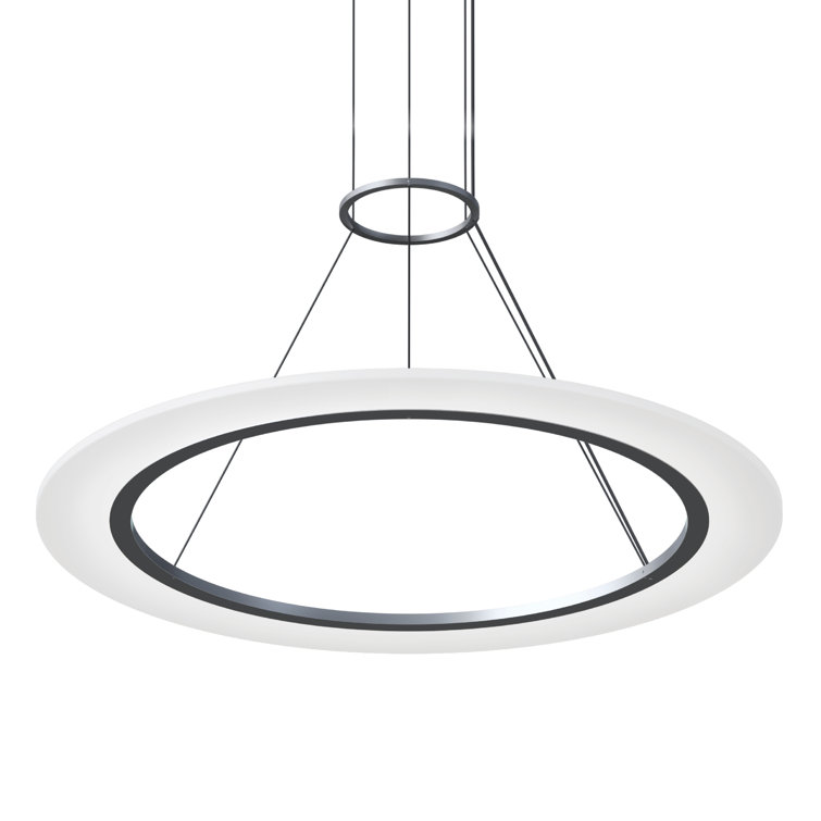 Arctic Rings 30.5" Silver Aluminum LED Pendant for Indoor/Outdoor