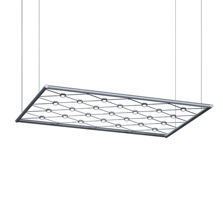 Satin Aluminum 50" LED Indoor/Outdoor Pendant Light