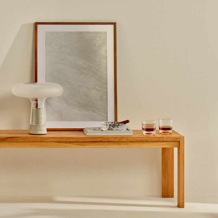 Orion 12.6" Sandblasted Glass and Marble Table Lamp