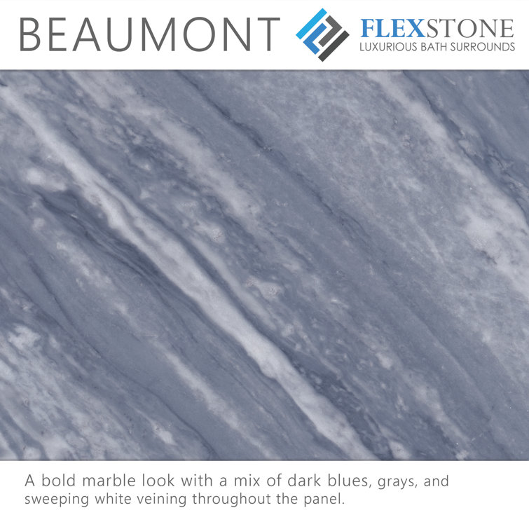 FlexStone 60" x 36" Beaumont Composite Shower Base with Center Drain